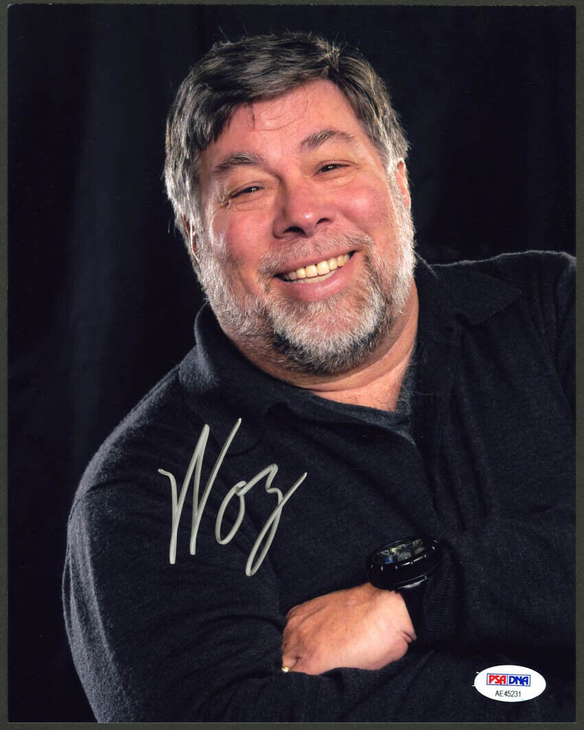 Steve Woz Wozniak SIGNED 8x10 Photo Poster painting Apple I Computer founder PSA/DNA AUTOGRAPHED