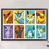 (Stamped/Counted) Pokémon-11CT Cross Stitch 60*40cm/23.62*15.75in(Big Size)