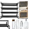 4 Tier Spice Rack Space-Saving Metal Spice Storage Holder for Kitchen Countertop