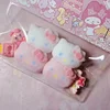 Flocking Squishy Hello Kitty Heads Silicon Gel Stress Reliever (Do Not Take Out From Bag)