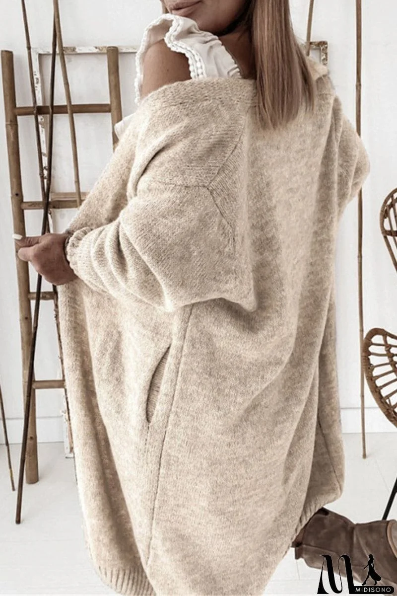 MidiSono - Casual Street Solid Patchwork V Neck Cardigans(5 Colors)