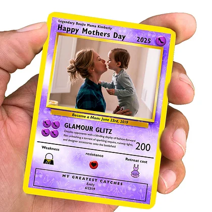 mom pokemon card Kingambit Full Art Black Star Promo SVP 130, NM Pokemon Card