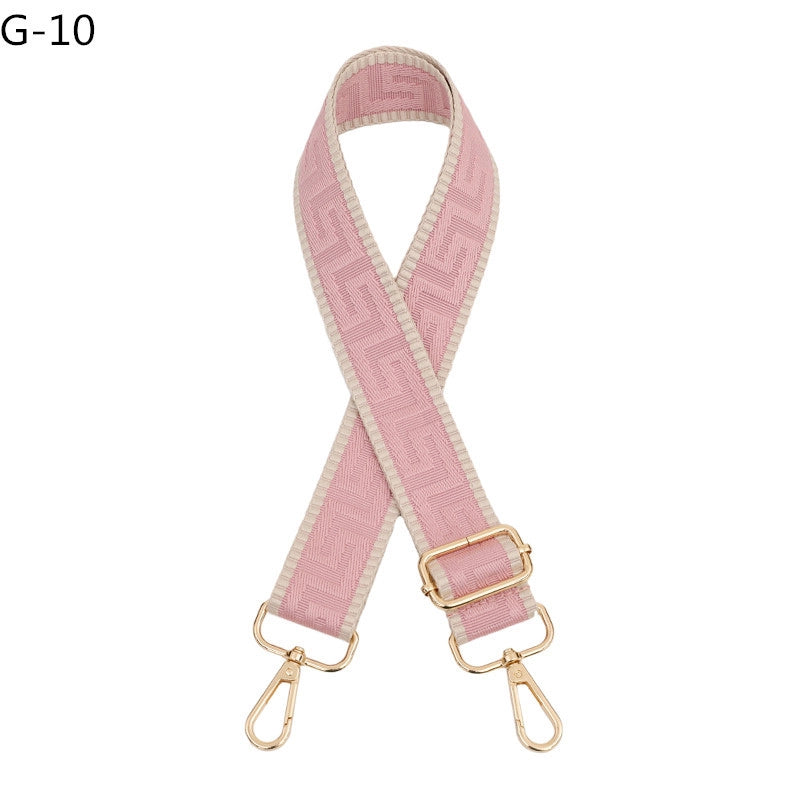 Polyester Color Block Bag Strap