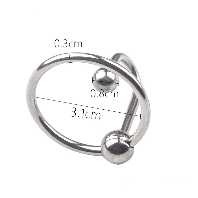 Sperm Stopper with Frenum Ball Penis Plug 
