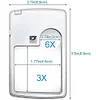 3X 6X Card Type Magnifiers, Jewelry Loupe Magnifying Glass with LED Light, Ultra-Thin Portable Professional HD Reading Pocket Magnifier