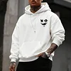 Men's Street Style Fun Evil Smiley Face Hoodie by Inlyline