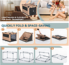 Dog Travel Crate Collapsible 4 Door Portable Soft Dog Crate, Foldable Dog Kennels and Crates for Indoor, Outdoor