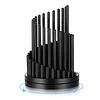 Modern Metal Pen Holder Creative Rotating Stainless Steel Pen Holder Designer Desktop Storage Box