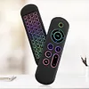 M5 Air Mouse Keyboard Remote Rechargeble 2.4G+BT5.2 7 Color Backlit for Smart TV