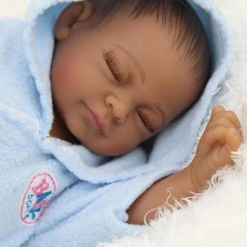 NPK 10" Little James Reborn Baby Boy - African American Black Doll - Reborn Shoppe