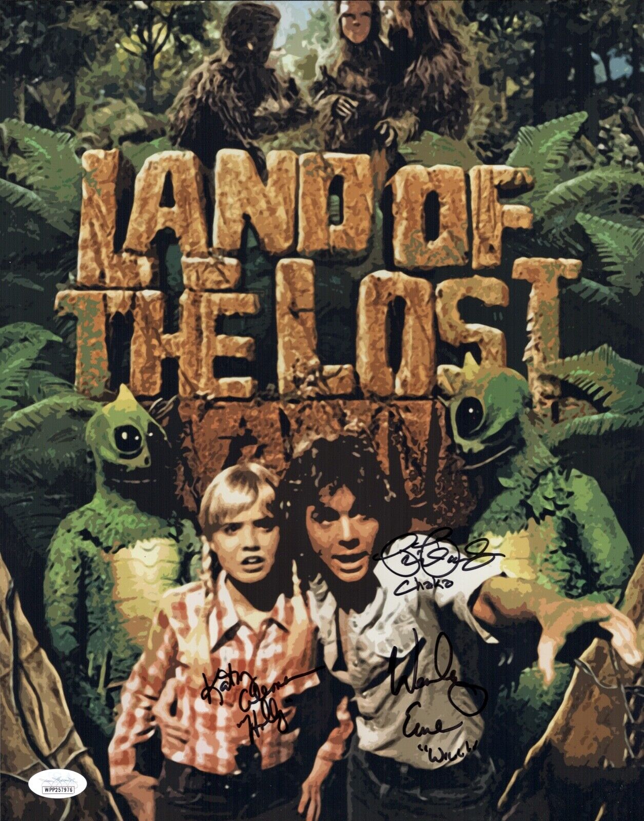 LAND OF THE LOST Cast X3 Signed 11x14 Photo Poster painting IN PERSON Autograph JSA COA Cert