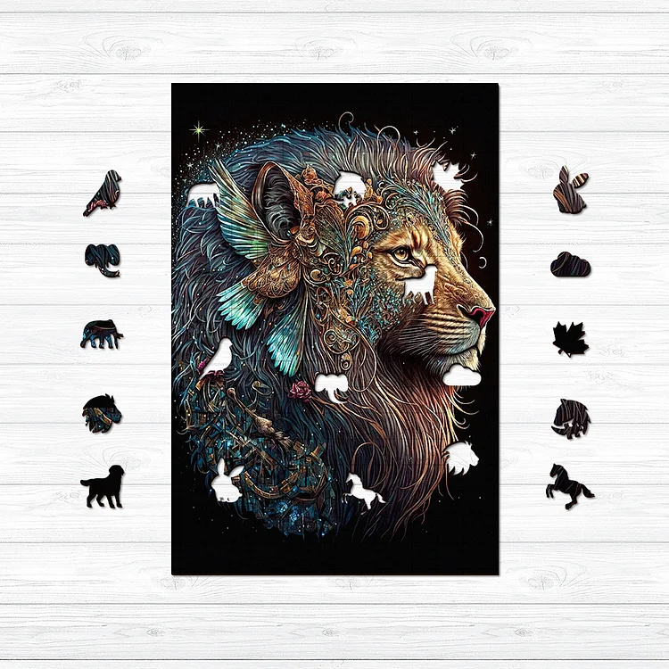 Ericpuzzle™ Ericpuzzle™Mighty Lion Wooden Jigsaw Puzzle
