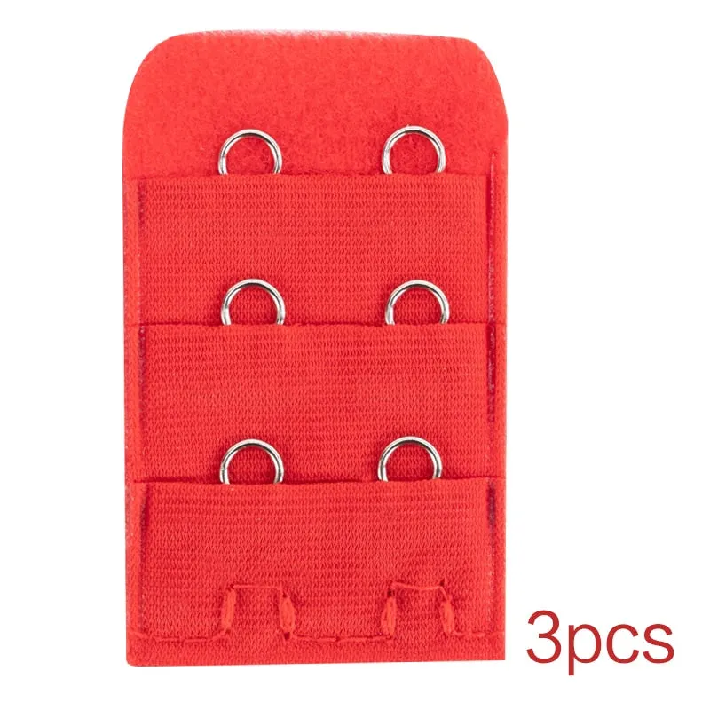 3PCS Bra Extension Lingerie Strap Extender Replacement Womens Accessoires With 3 Hooks Bar Extender Buckle Extension Lingerie
