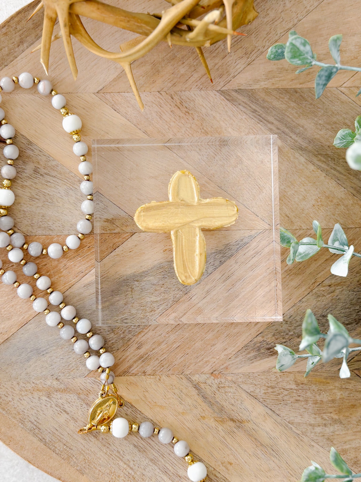 Single Cross - Acrylic Block