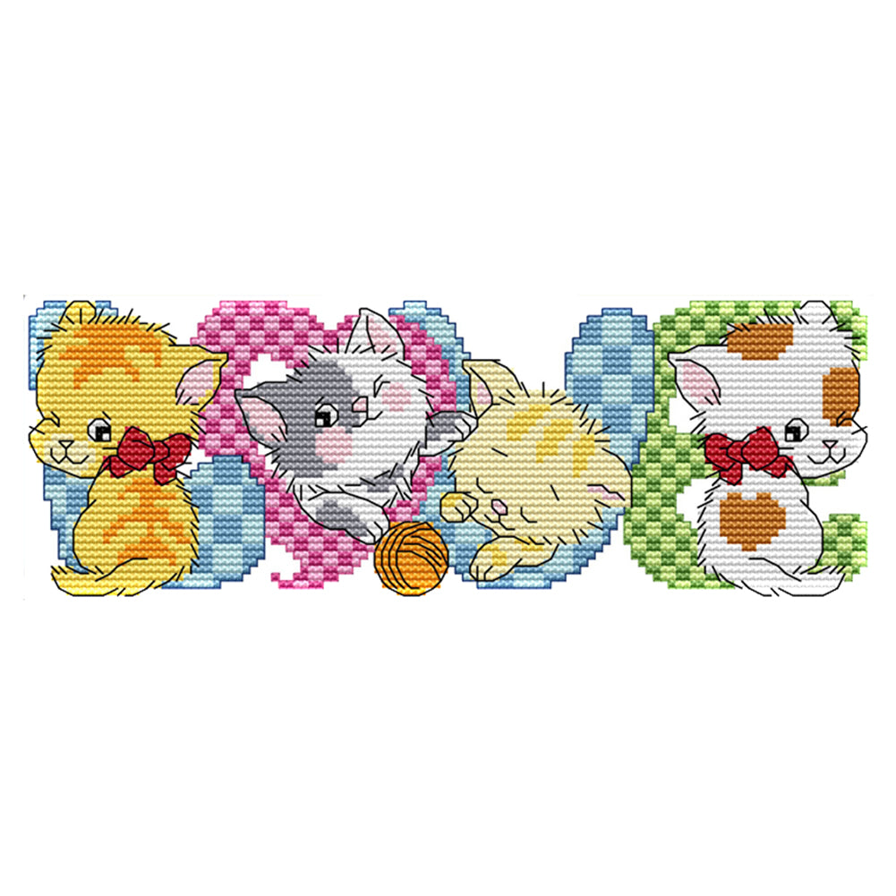 14CT  Stamped  Cross Stitch - 28*11cm gbfke