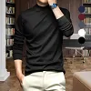 Chemise de base pour hommes en coton merceris&eacute; extensible, chaude et confortable