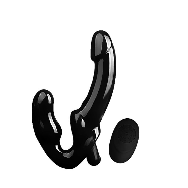 Wearable Double-ended Dildo Wireless Remote Control Vibration Anal Plug