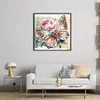 Jewel Butterfly And Peony-11CT Stamped Cross Stitch 45*45cm/17.72*17.72in