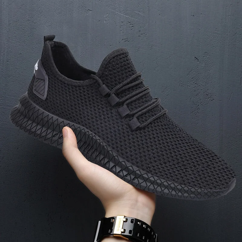 Blue Black Breathable Runner Sports Sneakers Men's Leisure Breathable Mesh Outdoor Fitness Running Sport Sneakers Shoes