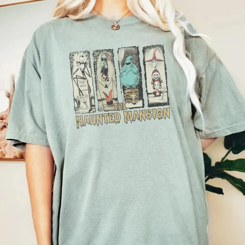 Vintage The Haunted Mansion Halloween Matching Shirt