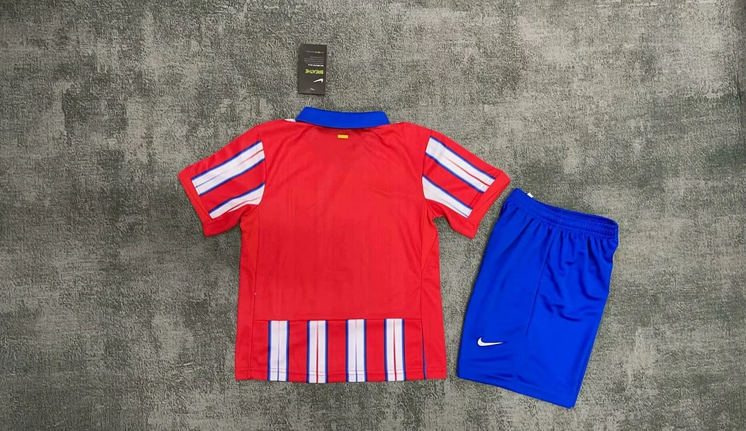 24/25 Atletico Madrid Home Kids Kit Football Jersey Thai Quality