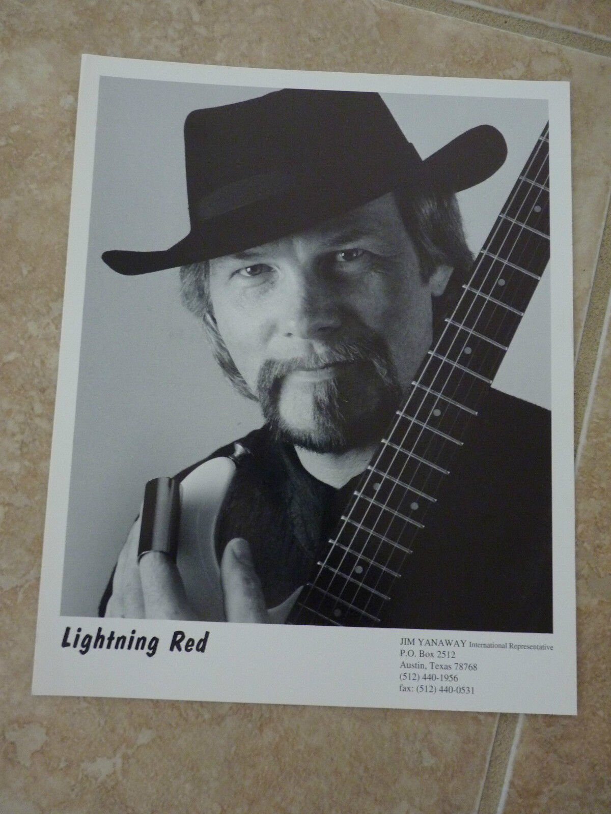 Lightning Red 8x10 B&W Publicity Picture Promo Photo Poster painting