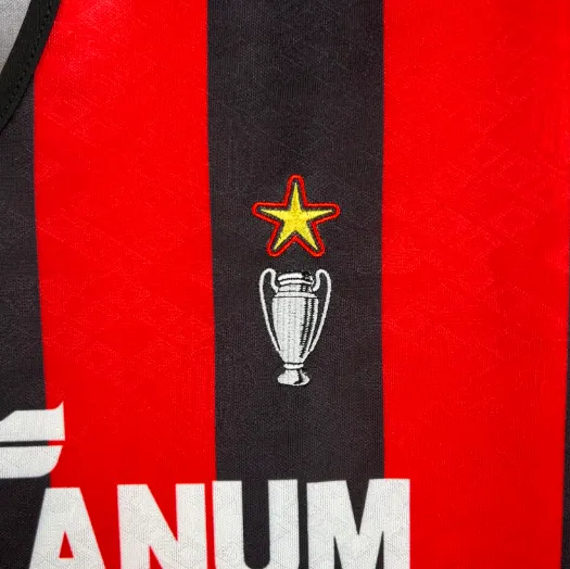 Retro AC Milan 89/90 Home football shirt