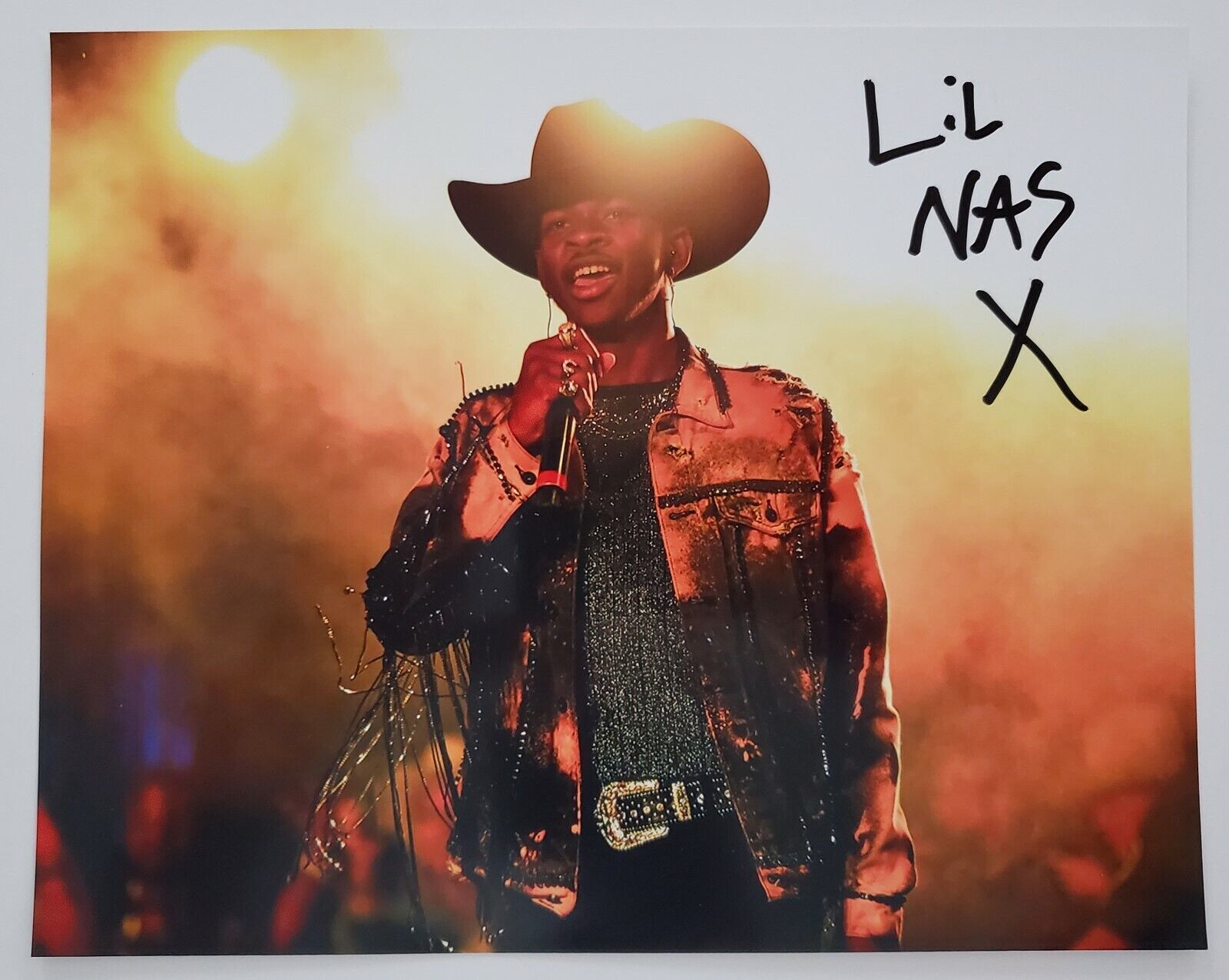 Lil Nas X Signed 8x10 Photo Poster painting Old Town Road Thanos LEGEND Country Singer RAD