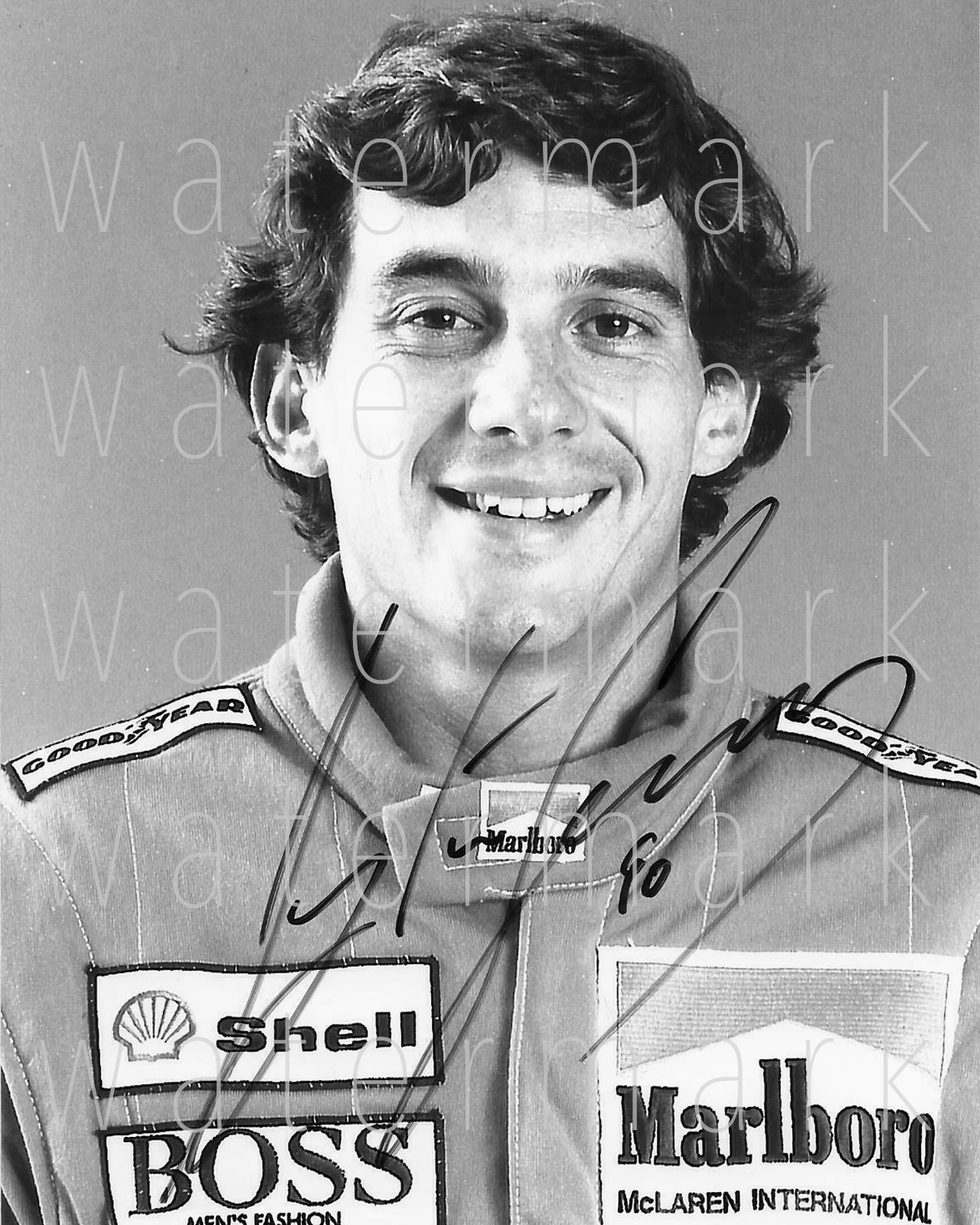 1990 McLaren Ayrton Senna signed Photo Poster painting 8X10 poster pic autograph RP