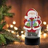 DIY Diamond Painting 7 Color Night Light Lamp Home Decoration Ornament Gift Kit(Santa Claus)