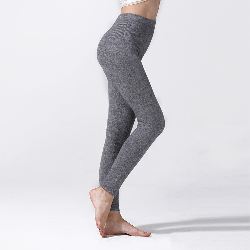 Utra Warm Wool Cashmere-blend Thermal Pants For Women REAL SILK LIFE