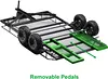 AMK RC Trailer Metal 1/8 1/10 RC Trailer with RC Trailer Hook Coupler and Kinetic Winch Strap for 1/8 1/10 RC Crawler SCX10 D90 Wrangler TRX6 Redcat GEN8 RGT 86100 SMT TRX4 Upgrades