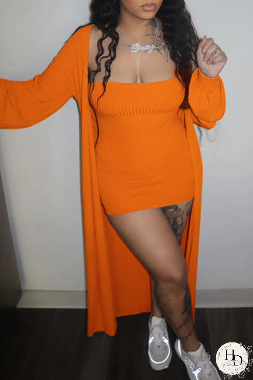 Red Sexy Solid Split Joint Strapless Long Sleeve Two Pieces