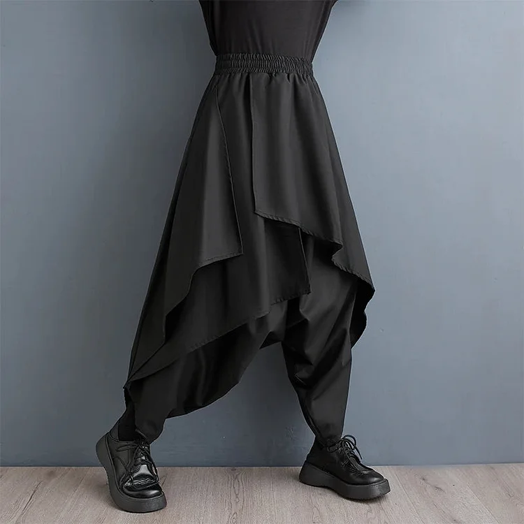 High Waist Gothic Wide Leg Pant