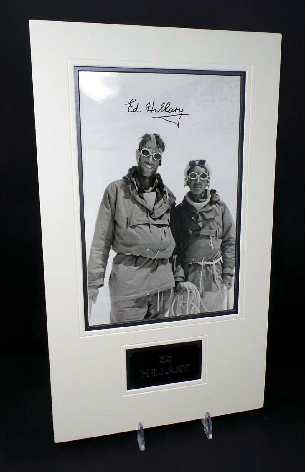 Sir Ed Edmund HILLARY Everest 1953 Climber Signed & Mounted Photo Poster painting AFTAL RD COA