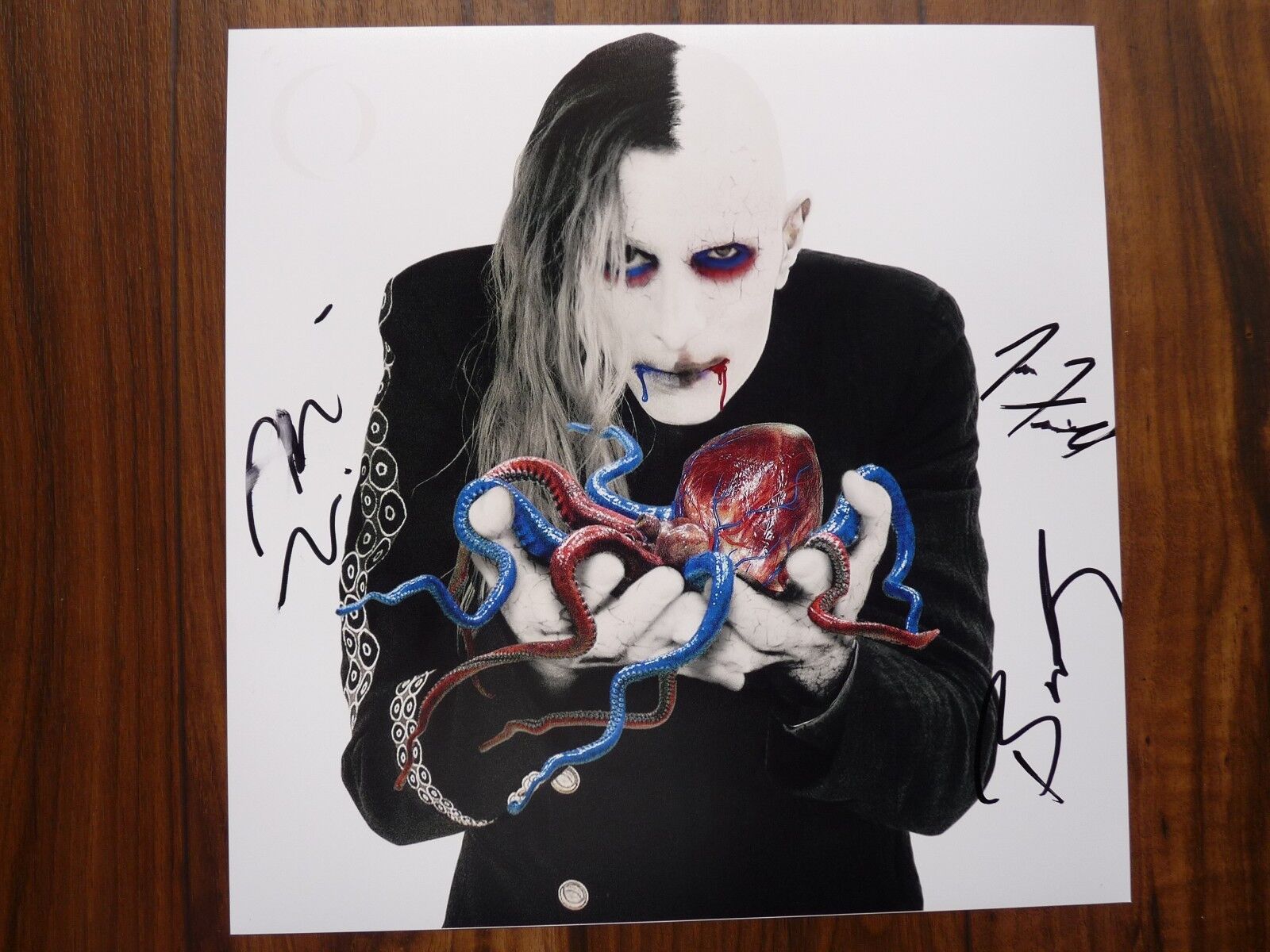 A Perfect Circle BILLY MATT & JEFF Signed 12x12 LP Photo Poster painting PSA BAS Guaranteed