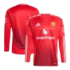 Manchester United Home Long Sleeve Soccer Jersey 2024/25