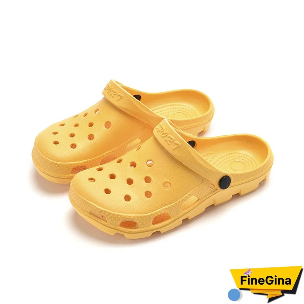 Solid Color Hollow Garden Shoes