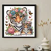 Diamond Painting-DIY Crystal Rhinestone Tiger Mother