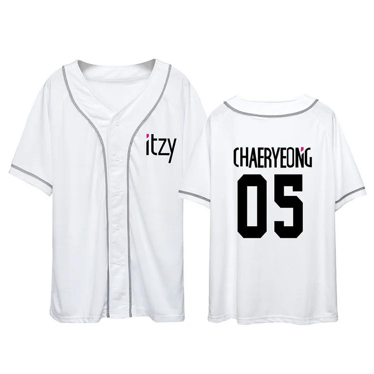 KPOP ITZY None of My Business Merch Baseball Jersey T-shirt YUNA