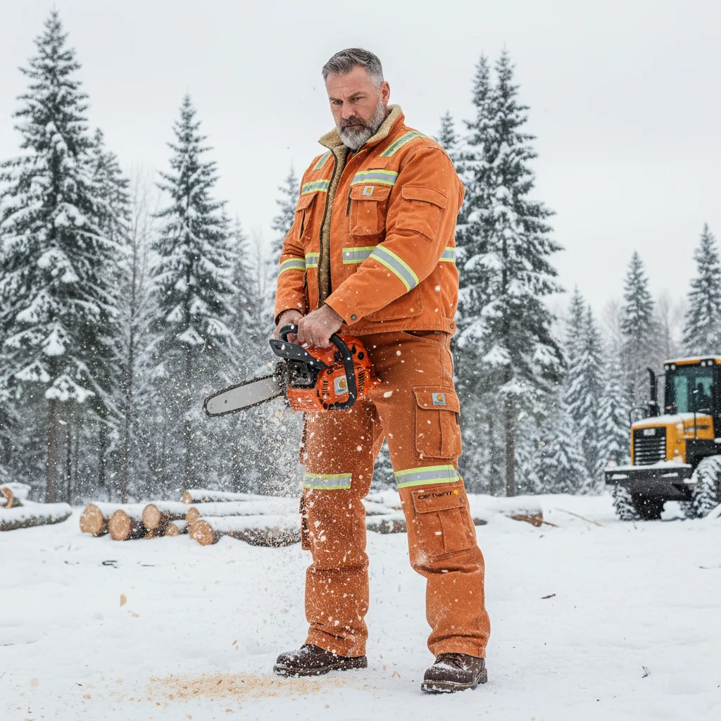 Men's Outdoor Thickened Fleece-lined Multifunctional Multi-pocket Work Jacket/Workwear