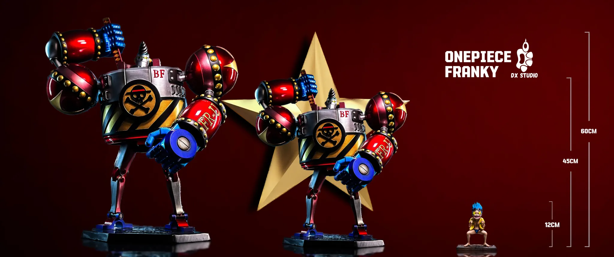 Small & Big Scale General Franky - ONE PIECE Resin Statue - Dx studio