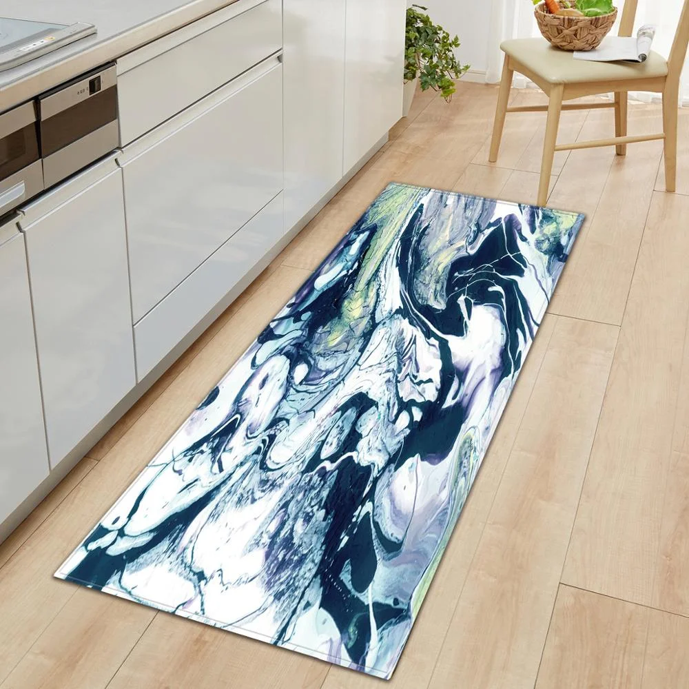 Kitchen Mat Bedroom Entrance Door mat Living Room Carpet Home Hallway Floor Decoration  Bathroom Non-slip Absorbent Rug