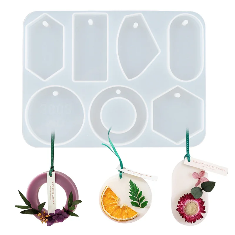 Plaster Tag Pendant Silicone Mold