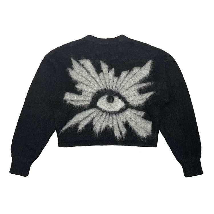 Round Neck Angel Eyes Cardigan