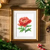 12pcs Flowers 5D DIY Square Drill Diamond Painting Kits for Adults Beginners Home Decor Diamonds Paintings Gem Art 5.91x7.09in