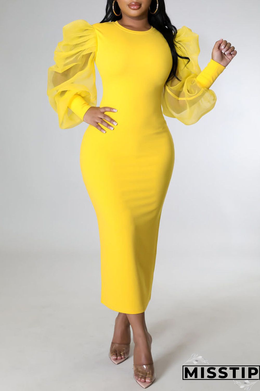 Black Fashion Casual Solid Patchwork O Neck Long Sleeve Dresses