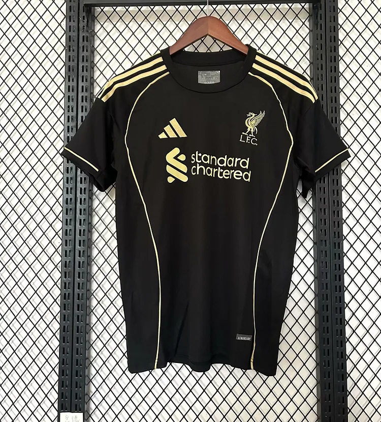 2025-26 Liverpool Black and Gold Special Edition - Jersey - Fan Edition