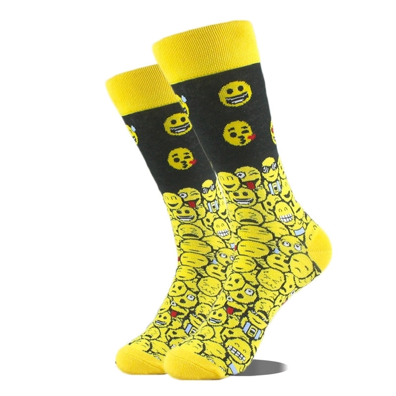 Unisex Cute Printing Animal Color Block Cotton Ankle Socks A Pair