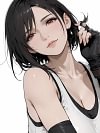 Short-Hair Tifa Lockhart Decorative Painting - (FF7) Final Fantasy VII - Xingkong Studio